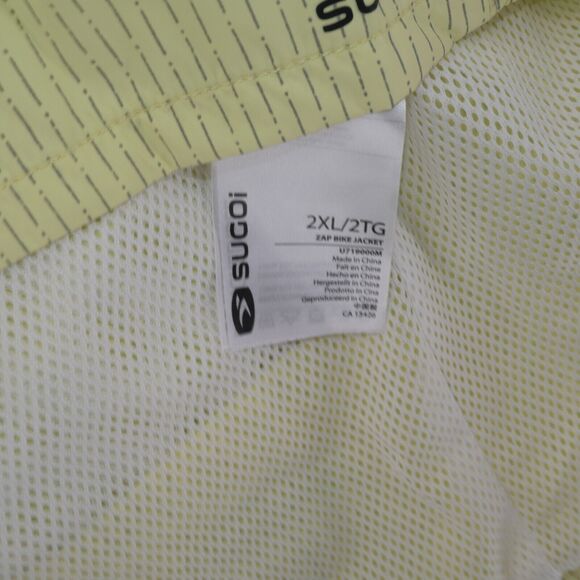 NEW SUGOI Zap Training Men's Reflective Cycling Jacket 2XL Lit Zap Yellow - Picture 6 of 8